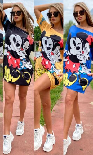 Rochie-tricou dreapta Mickey și Minnie